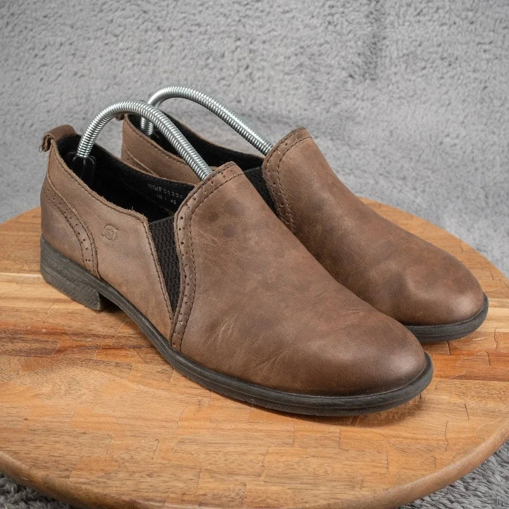 Born Women's Loafer Dark Brown‎ Slip On Size 10